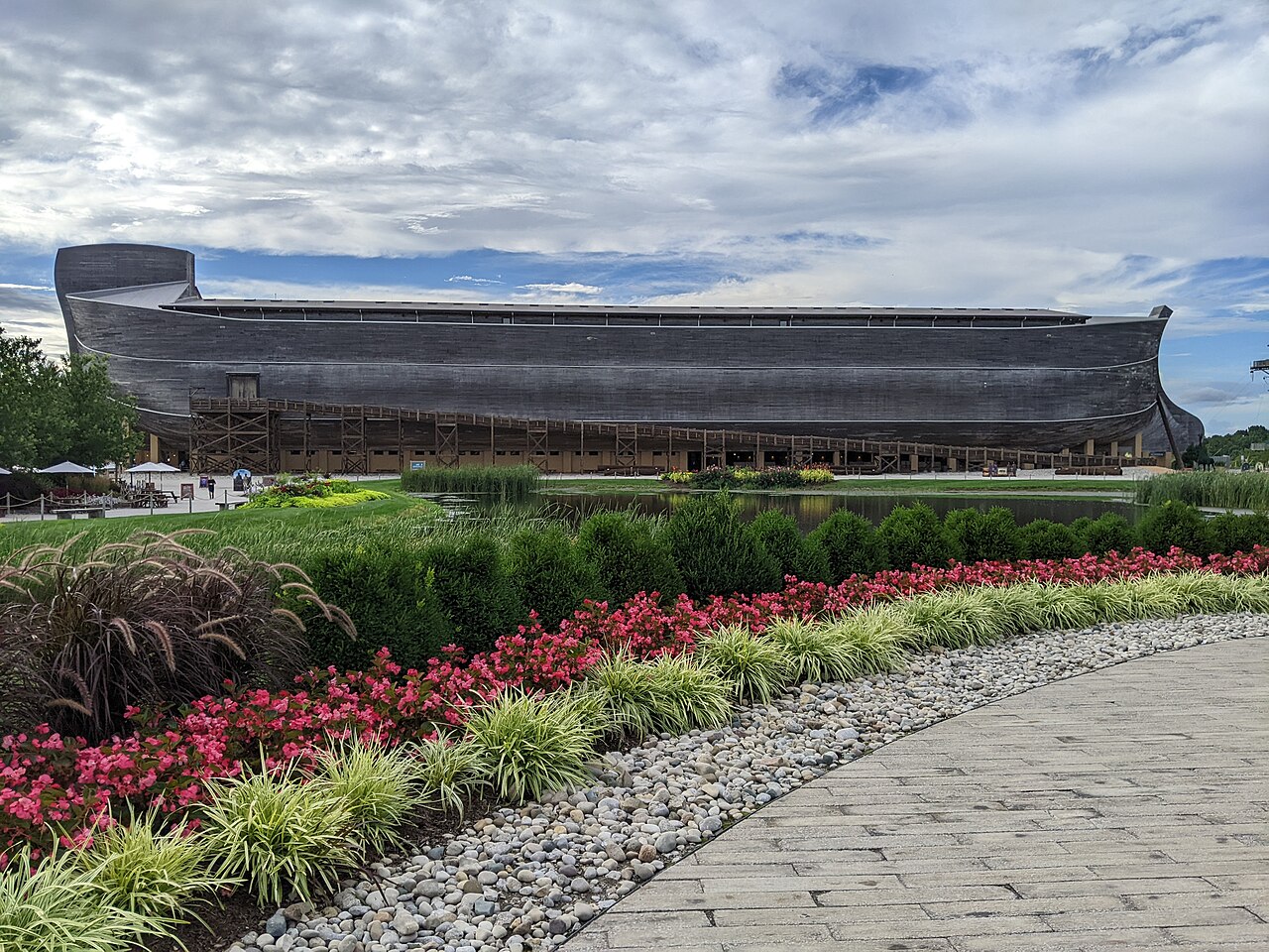 Exterior of the Ark Encounter in Williamstown, Kentucky