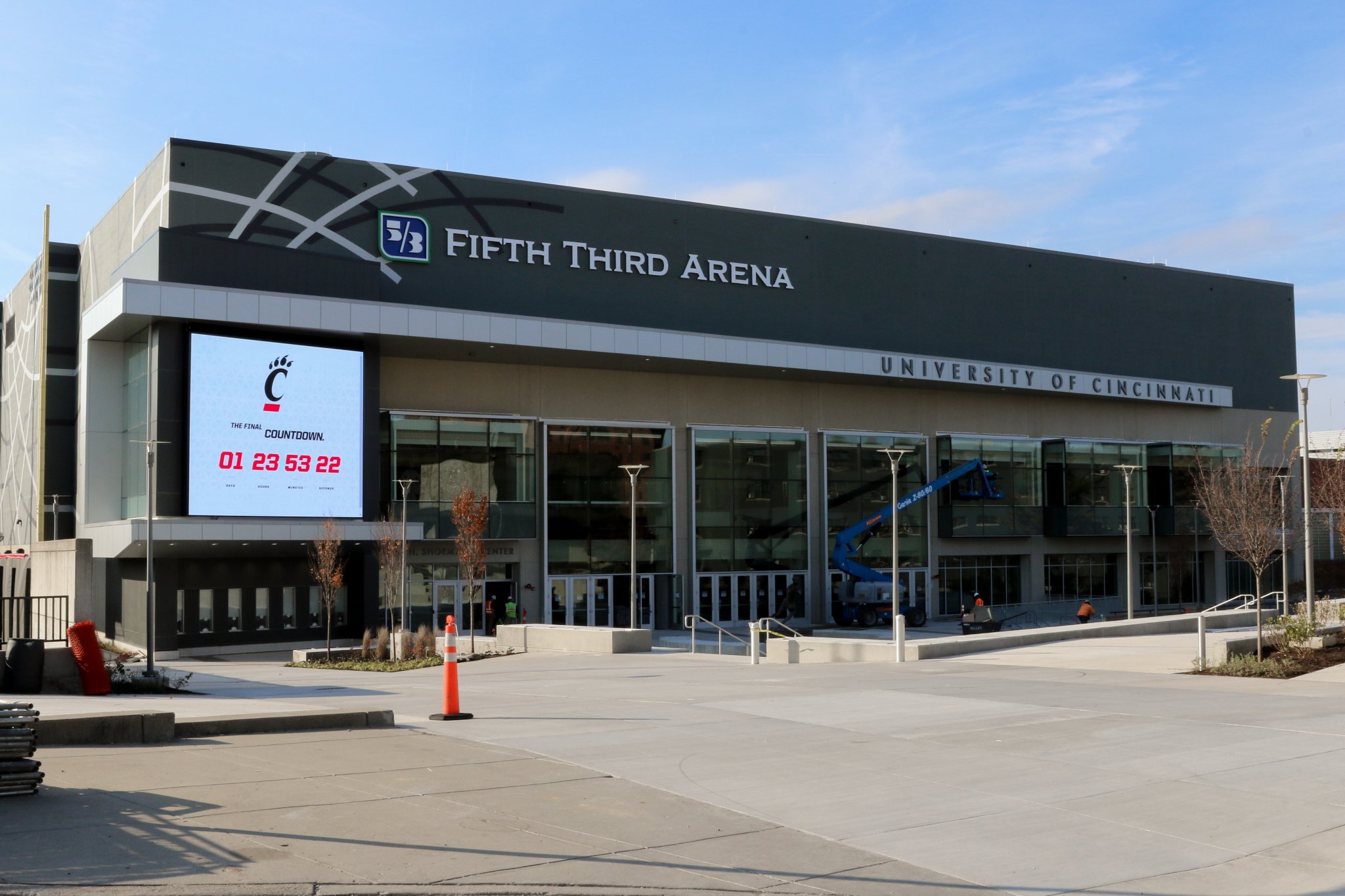 Exterior of Fifth Third Arena at the University of Cincinnati