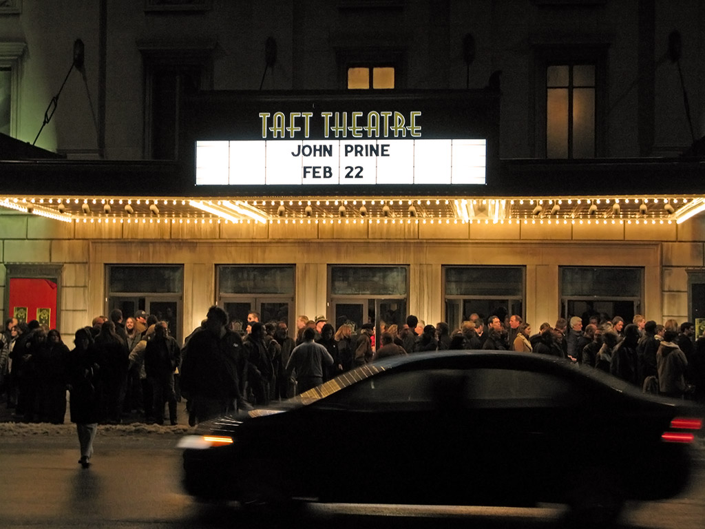 Exterior of the Taft Theatre in Cincinnati, Ohio
